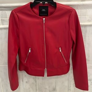 Zara outerwear, Color Red, size Medium, have worn 3 Times